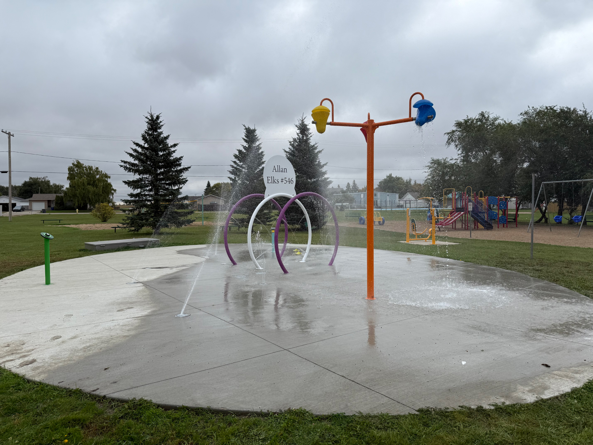 Image of a Spray Park at Allan, Saskatchewan