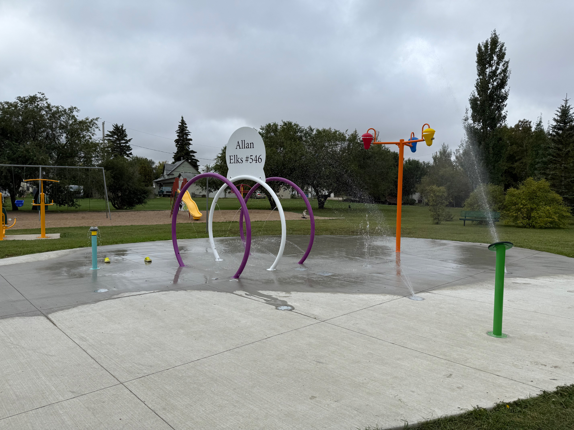 Image of a Spray Park at Allan, Saskatchewan