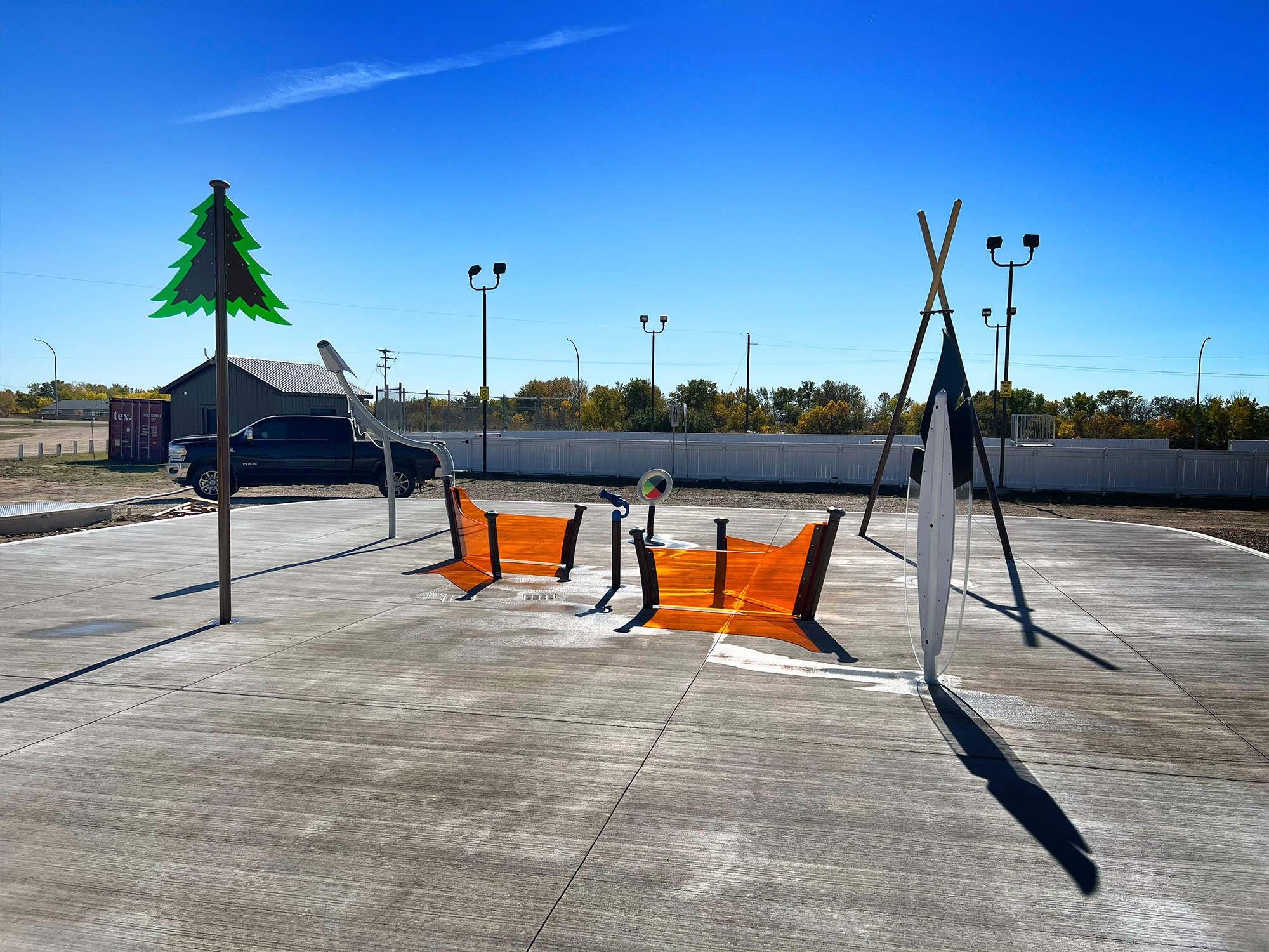 Image of a playground in Northern Saskatchewan built by 1 Stop Playgrounds